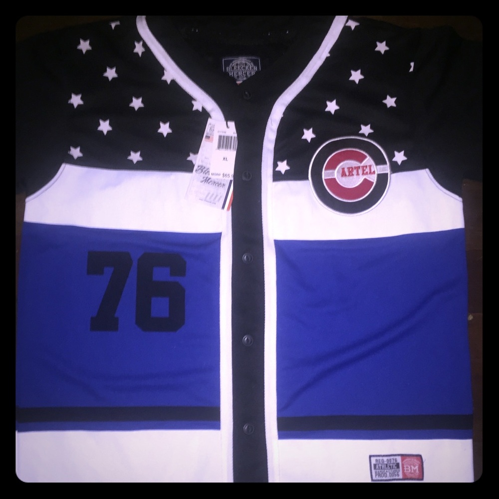 Bleecker Mercer button down jersey shirt